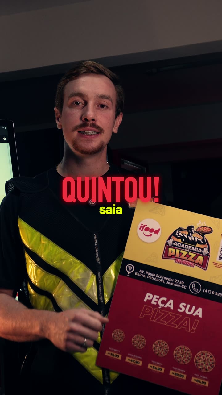 Entrega grátis — Academia da Pizza